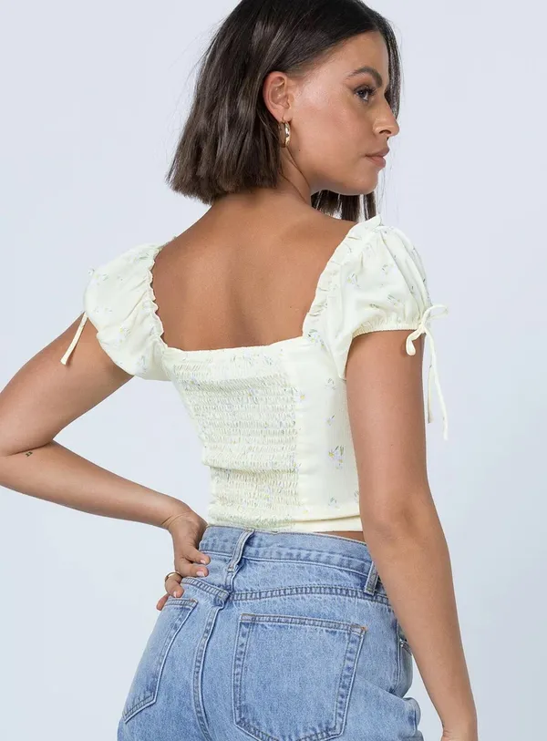ALLYSON TOP YELLOW size 0 - Image 6