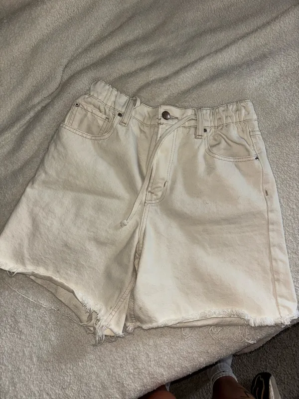 BDG White Jorts Shorts  - Image 4