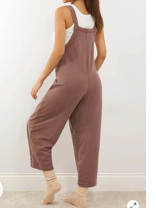 Out From Under Jamie Square Neck Jumpsuit in brown size large - Image 3