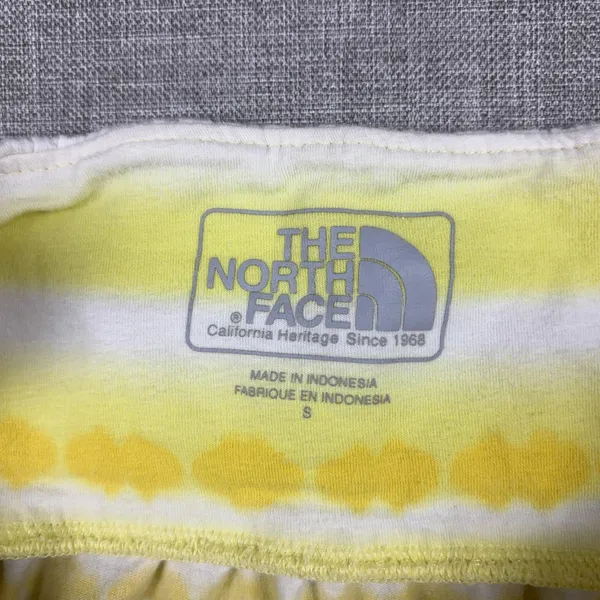 The North Face Dress Womens S Yellow Tie Dye Sweetheart Strappy Smocked Ruffle - Image 4