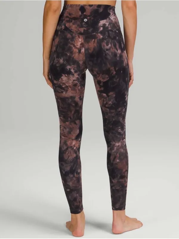 Lululemon Align Pant 28” Diamond Dye Graphite Gray Pink Pastel Size 6 - Image 2