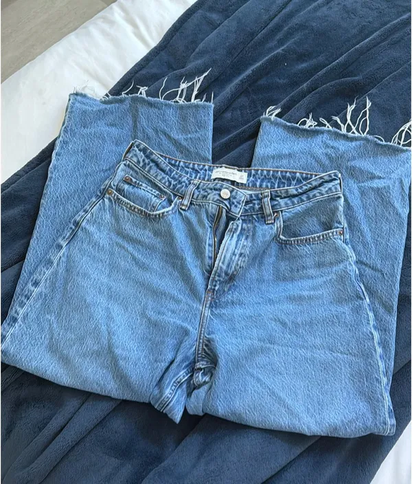Abercrombie Wide Leg Crop Jeans Curve Love - Image 3