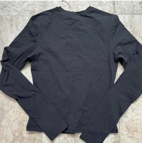 SKIMS Cotton Jersey Long Sleeve T-Shirt XS - Image 3
