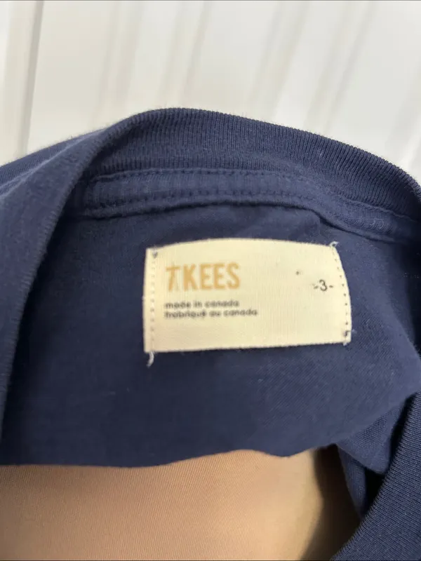 Tkees Core Long Sleeve Tee Navy - Image 9