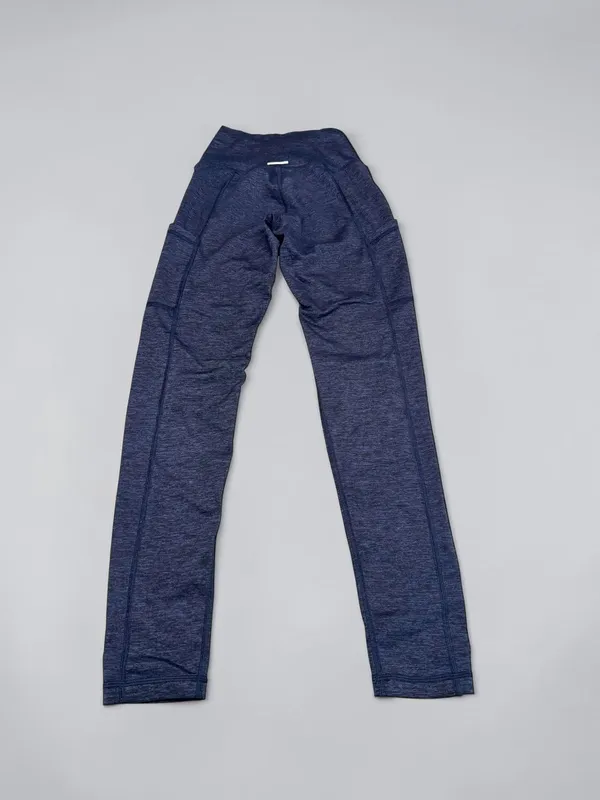 Aerie Play Real Me High Waisted‎ Pocket Leggings XS Navy Heather - Image 3