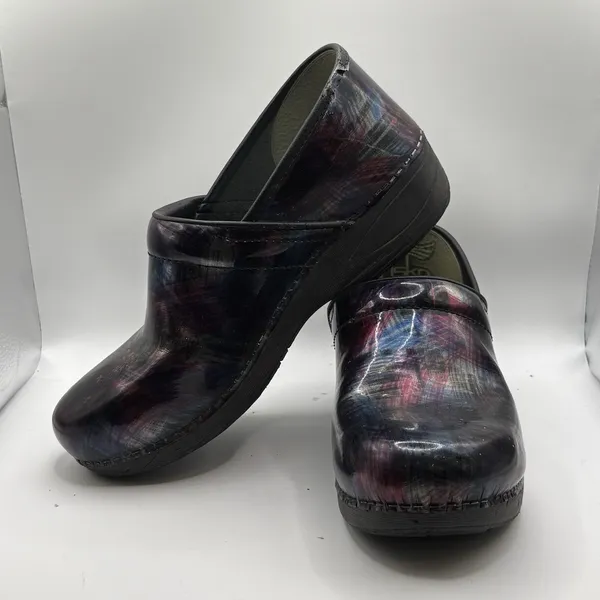 Dansko XP 2.0 Size 40 (9.5-10) Purple Blue Brushed Leather Comfort Shoes Nurse - Image 6