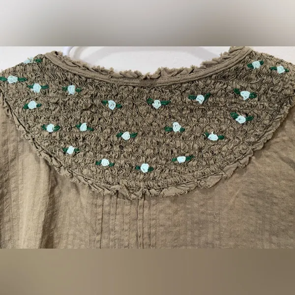 Intimately Free‎ People NWOT Sweet As Roses Lounge Set Olive green Size XS - Image 14