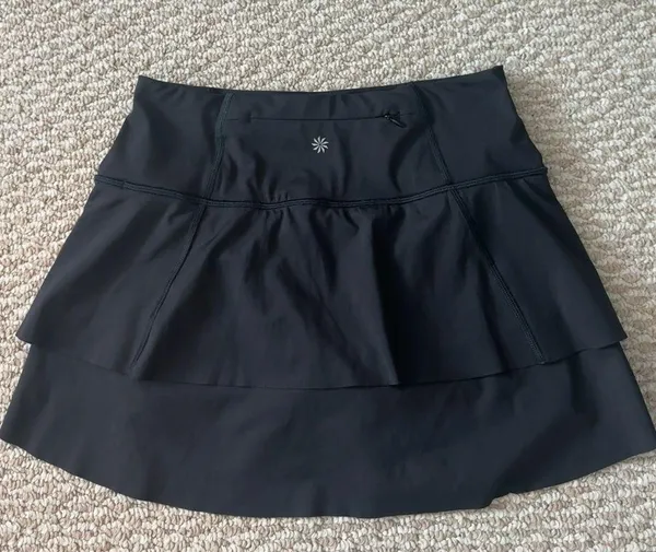 Athleta Black Ruffle Tennis Skirt - Image 9