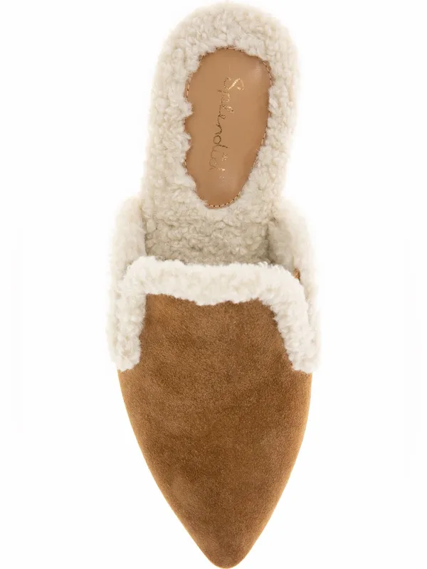 NEW Splendid Liza Pointed Toe Mule Color: Caramel Fur Slip On - Image 6