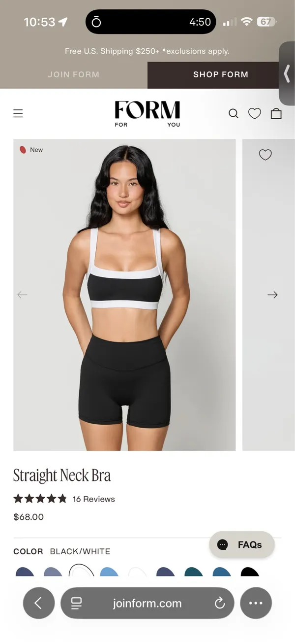 FORM sports bra Size XS - Image 4