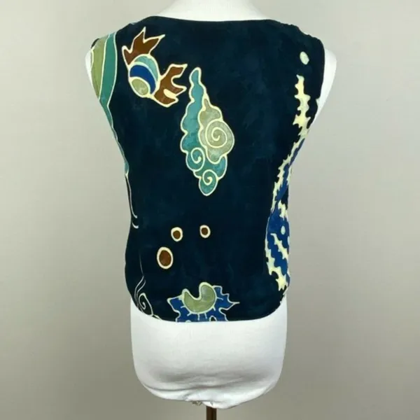 Serendipity 2-Piece Set S Maxi Faux Wrap Skirt Tank Top‎ Boho Navy Island Chic - Image 9