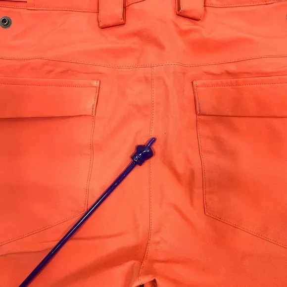 Flylow Sassyfrass Ski Snowboarding Pants Small Coral Orange Gorpcore Winter READ - Image 9