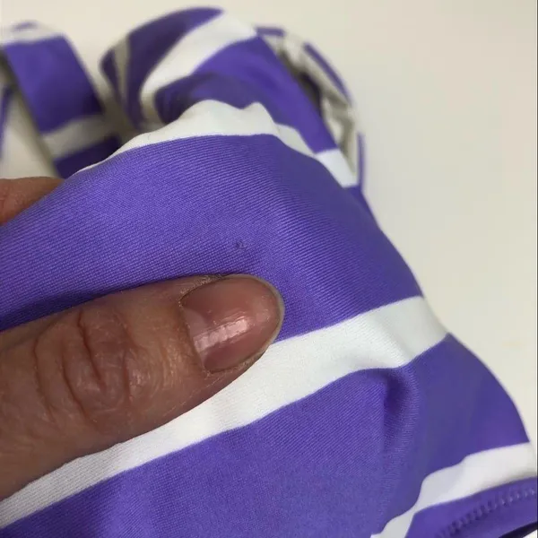 Aerie Purple Striped Scoop Neck Bikini Set Sm - Image 11