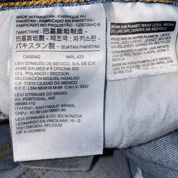 Levi’s‎ Wedgie Skinny Jeans 26 Distressed Raw Hem High Rise Crop - Image 5