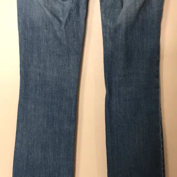 7 for all mankind medium wash bootcut jeans size 27 - Image 9