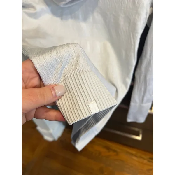 Lululemon Rest Less Seamless Hoodie in a‎ white or heathered white 8 - Image 4
