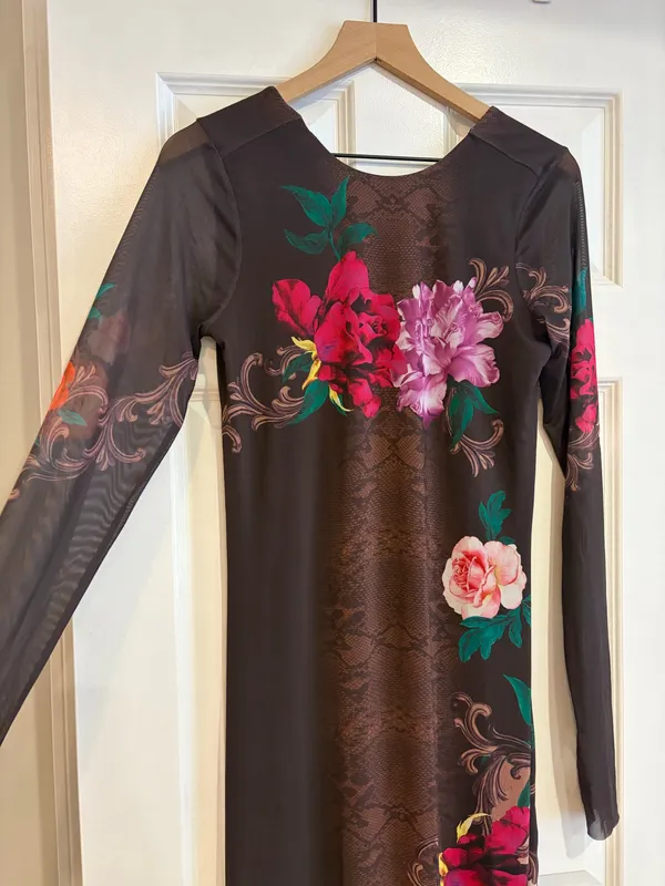 AFRM Maxi Dress Brown Size L - Image 3