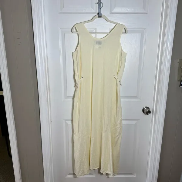 Vintage FLAX Jeanne Engelhart Linen Maxi Dress Small Lagenlook‎ - Image 3