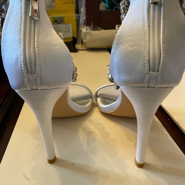 Piendes wedding high heels with stones Size 5.5 - Image 11