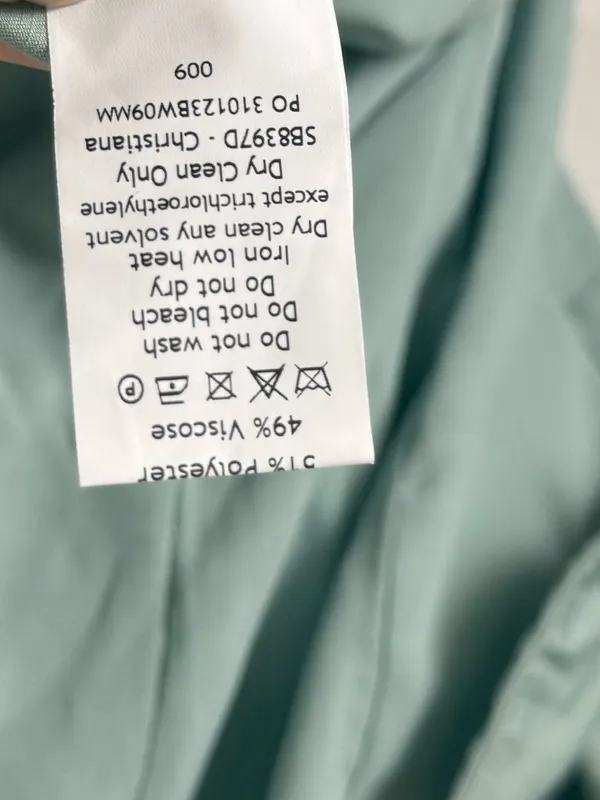 House of CB Christiana Light Jade Mini Dress L - Image 7
