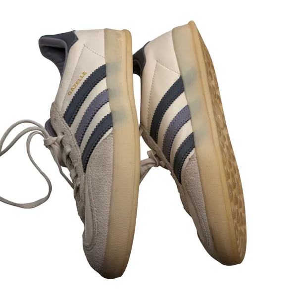 Adidas 5.5 WhiteNavy Blue Sneakers Retro Athletic Casual Shoes Women's College - Image 6