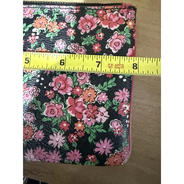 Coach Corner Zip Wristlet In Posey Cluster Floral Print Coated Canvas P - Image 8