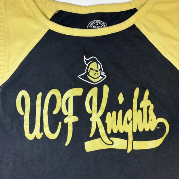 UCF Knights Black and Yellow Crop Top - Image 6