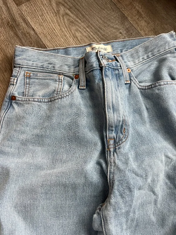 NWT Madewell baggy straight jeans size 26 - Image 6