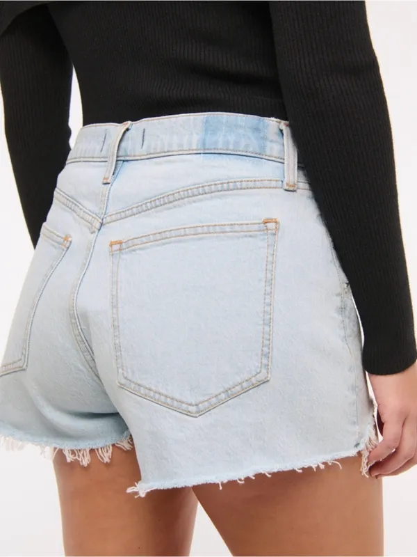 Abercrombie & Fitch Curve Love High Rise Mom Short Size 28 - Image 6