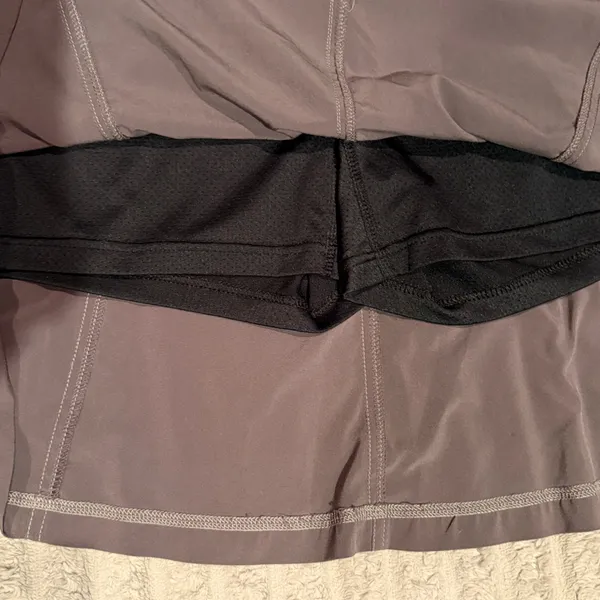 Title Nine Women 8 Athletic Skort Taupe Gray Hiking Golf Tennis Skirt Liner - Image 5