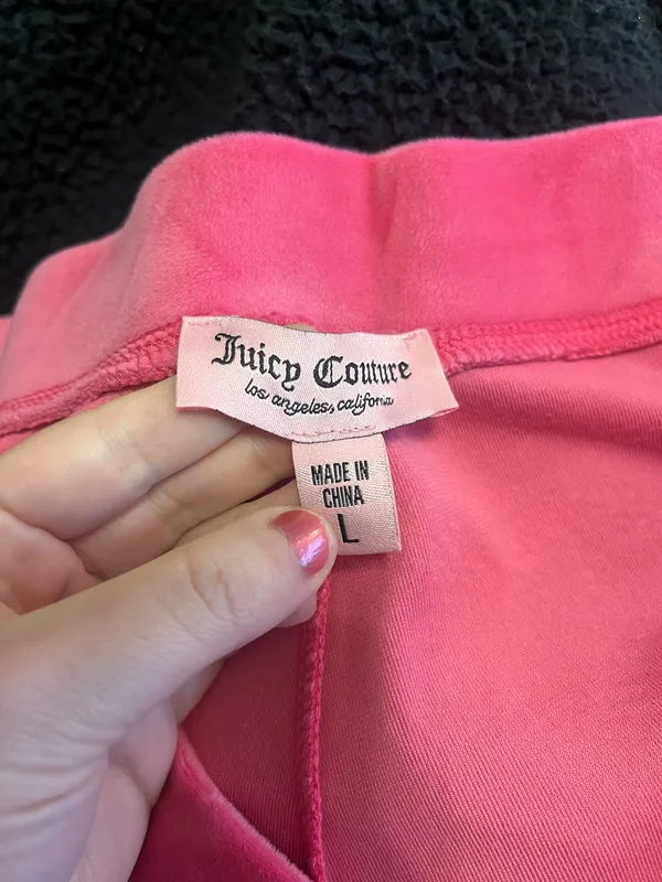 Juicy Couture Velour Pants Pink - Image 3