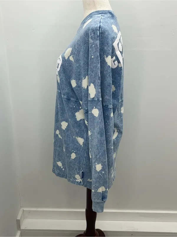 Disney Blue Acid Wash Walt Disney World Est 1971 Spirit Jersey Adult Medium - Image 4