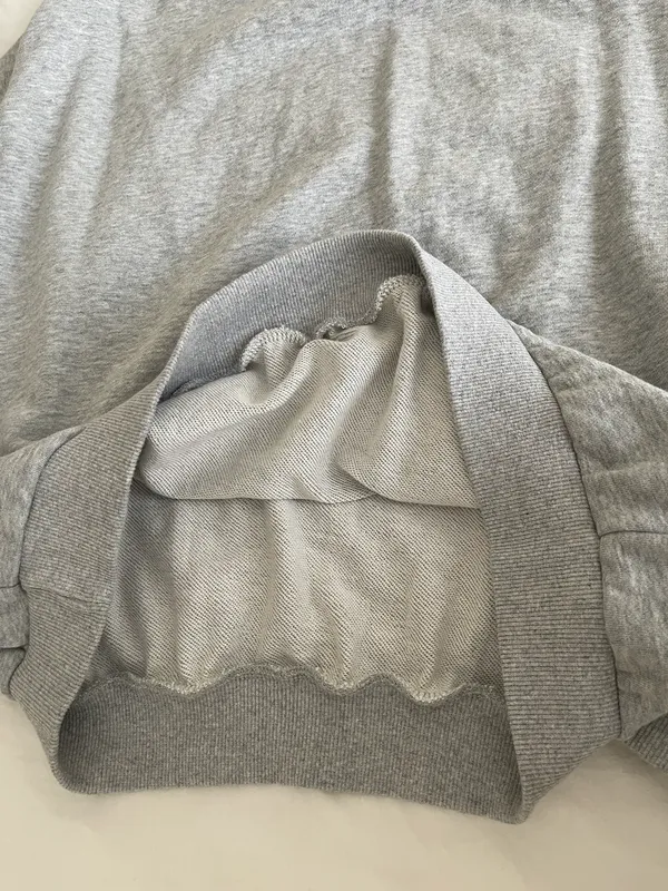 Tennis Prep Bow Ribbon Sweatshirt Gray - Image 5