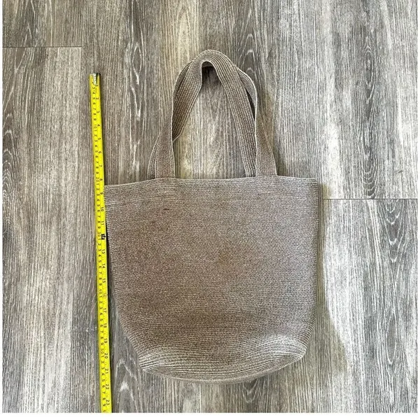 Eric Javits New York Squishee Tote Bag Tan - Image 8