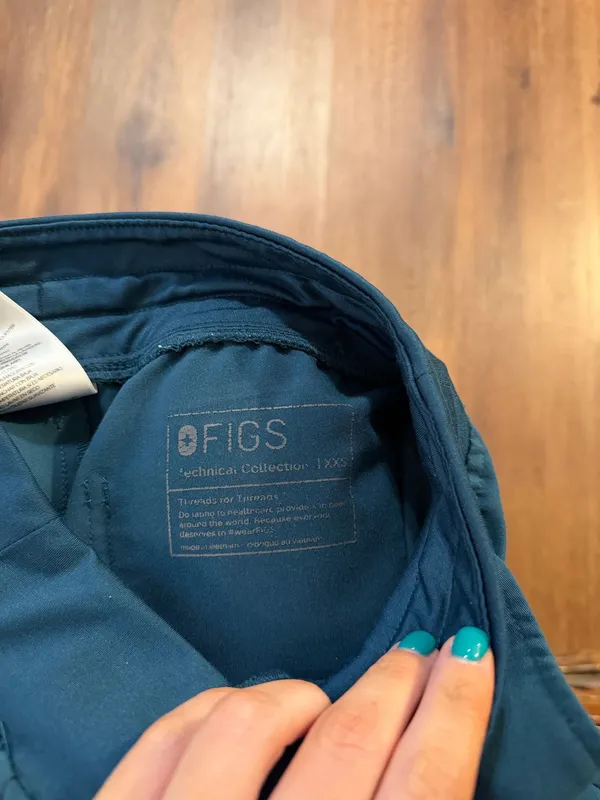 Caribbean Blue FIGS Pants Scrub - Image 3