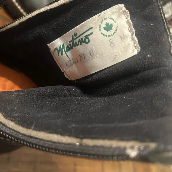 Martino Made in Canada Leather Ankle Boots Cowhide Panels Womens 8 - Image 6