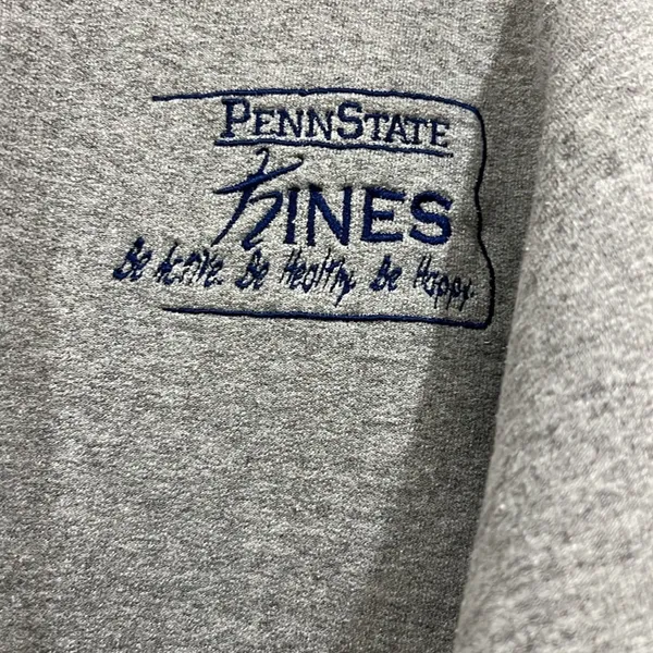 Jerzees Penn State Kinesiology Quarter Zip Gray‎ Womens Size Small - Image 3