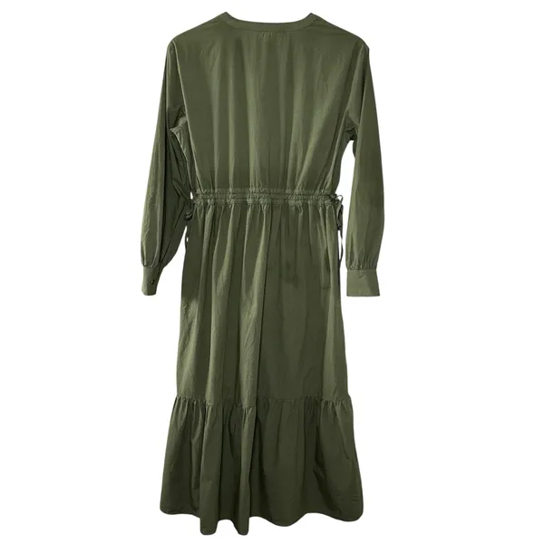 Rails‎ Maple Olive Smoke Midi Dress Smocked Waist Boho Cottagecore Chic Size S - Image 5