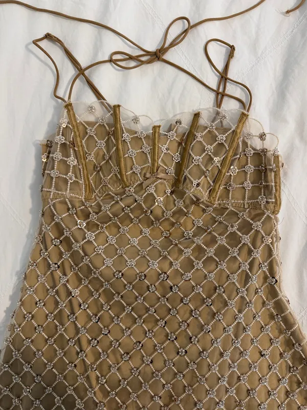 For Love & Lemons Dazzle Me Slip Dress - Image 2