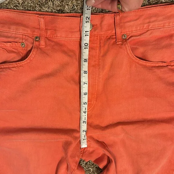 American Eagle Hi-Rise Girlfriend Jeans Red 14 X-Short - Image 8