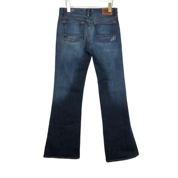 90s Vintage Ralph Lauren Polo Low Rise Dark Wash Bootcut Flared Jeans 30" Retro - Image 5