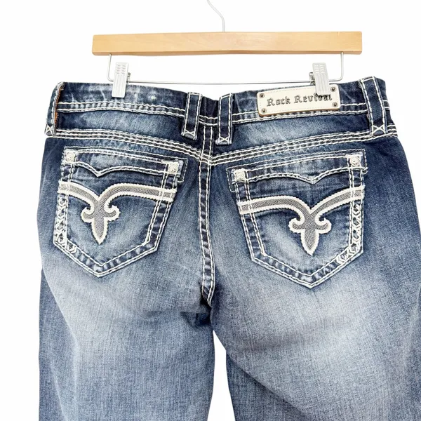 Rock Revival Raizel Easy Boot Cut Jeans Sz 31 - Image 3