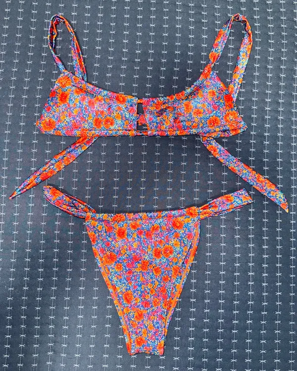 Strawberry milk mob bikini Orange Size M - Image 4