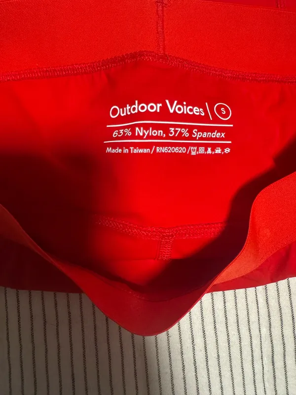 Red Outdoor Voices Bloomer Shorts  - Image 3