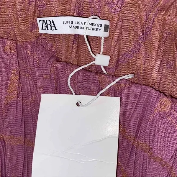 Zara MIDI Mauve Dress(Size Small) - Image 8