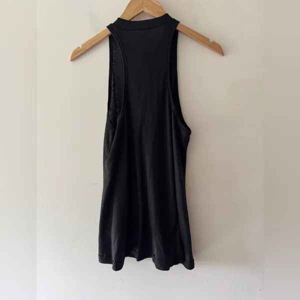 Free‎ People We The Free Long Tank Top Ribbed Racerback Womens Sleeveless Black - Image 2