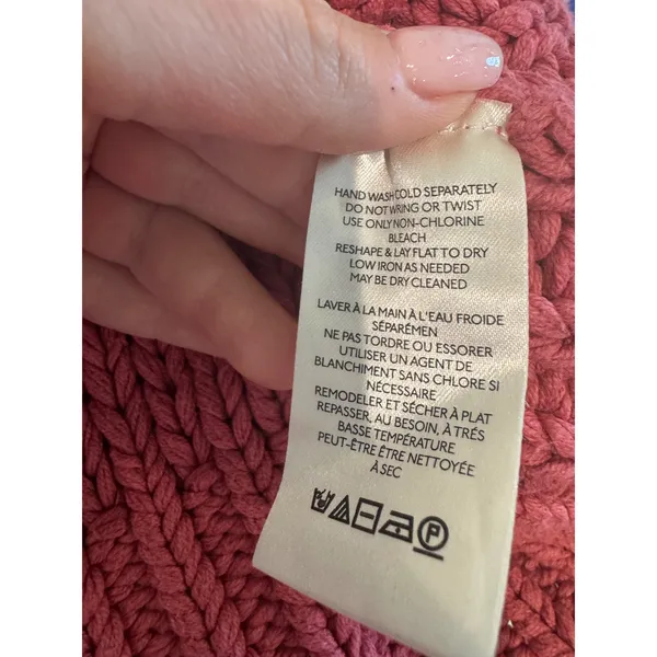Free‎ People My Only Sunshine Chunky Knit Sweater Women M Oversized Boho Slouchy - Image 6