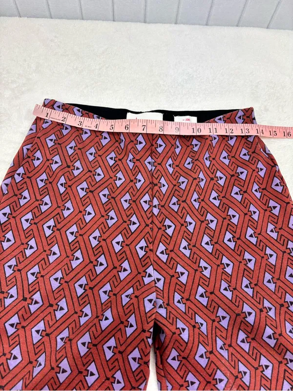 by Anthropologie Joni Printed Flare Leg Stretch Pants Bell Bottom size M - Image 4