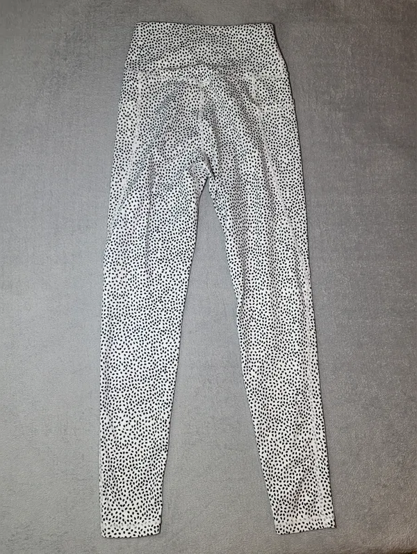 BuffBunny Limitless Leggings White/black Bossy Print Size M - Image 5