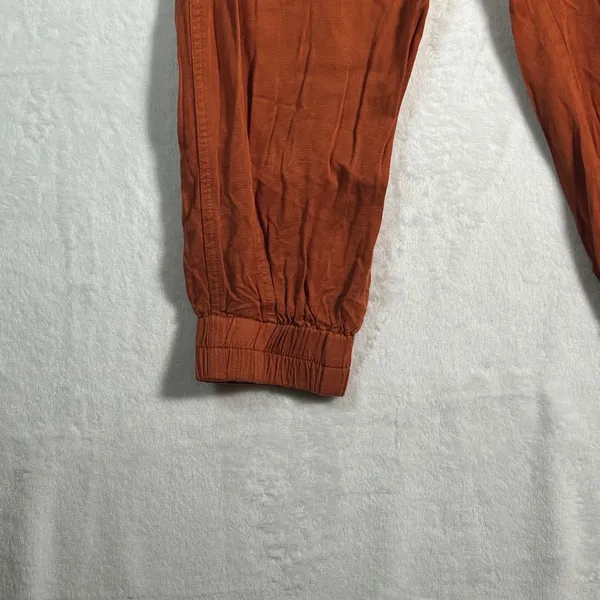 Nanette‎ Lepore Women's Rust Burnt Orange Lyocell Jogger Pants Size Medium - Image 9